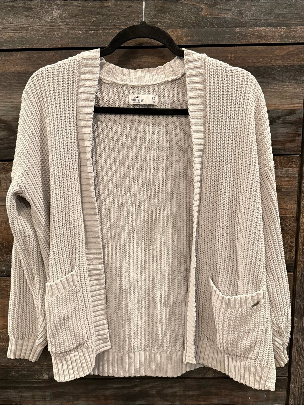 Hollister Women's Open-Front Knit Cardigan - Light Cream